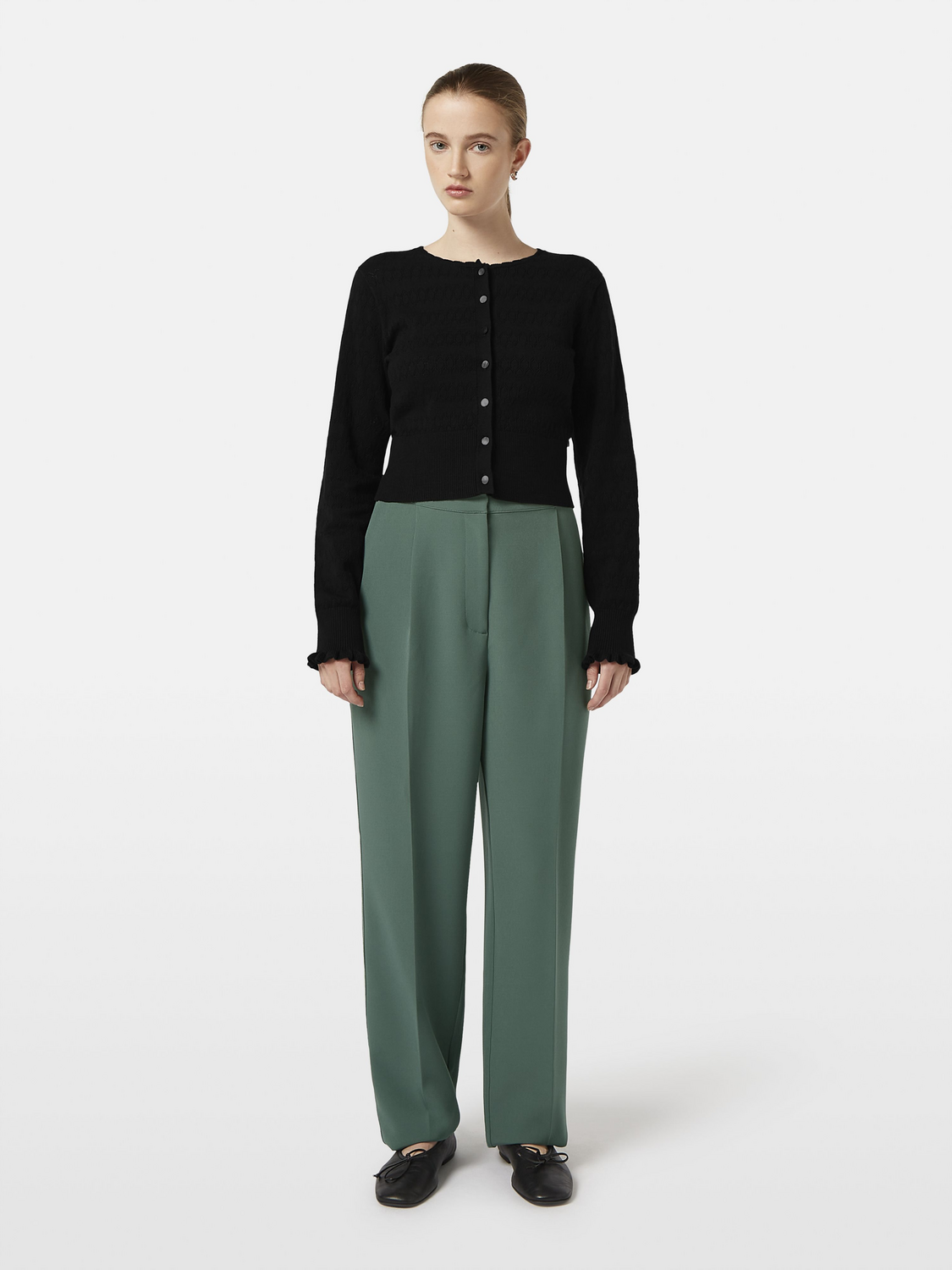 Pointelle Stitch Cardigan