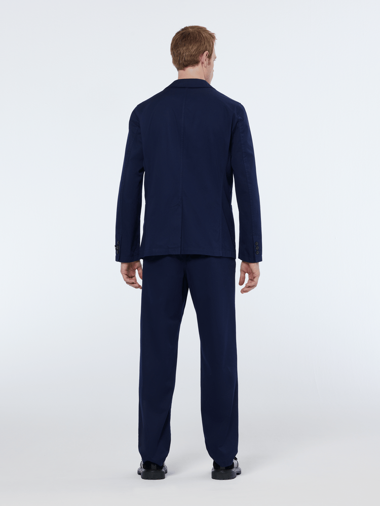 Relaxed Fit Unconstructed Cotton Twill Blazer