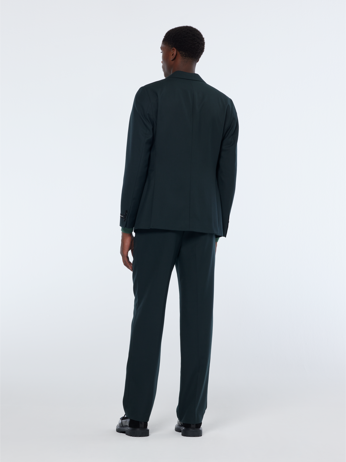 Single-Buttoned Peak Lapel Regular Fit Blazer