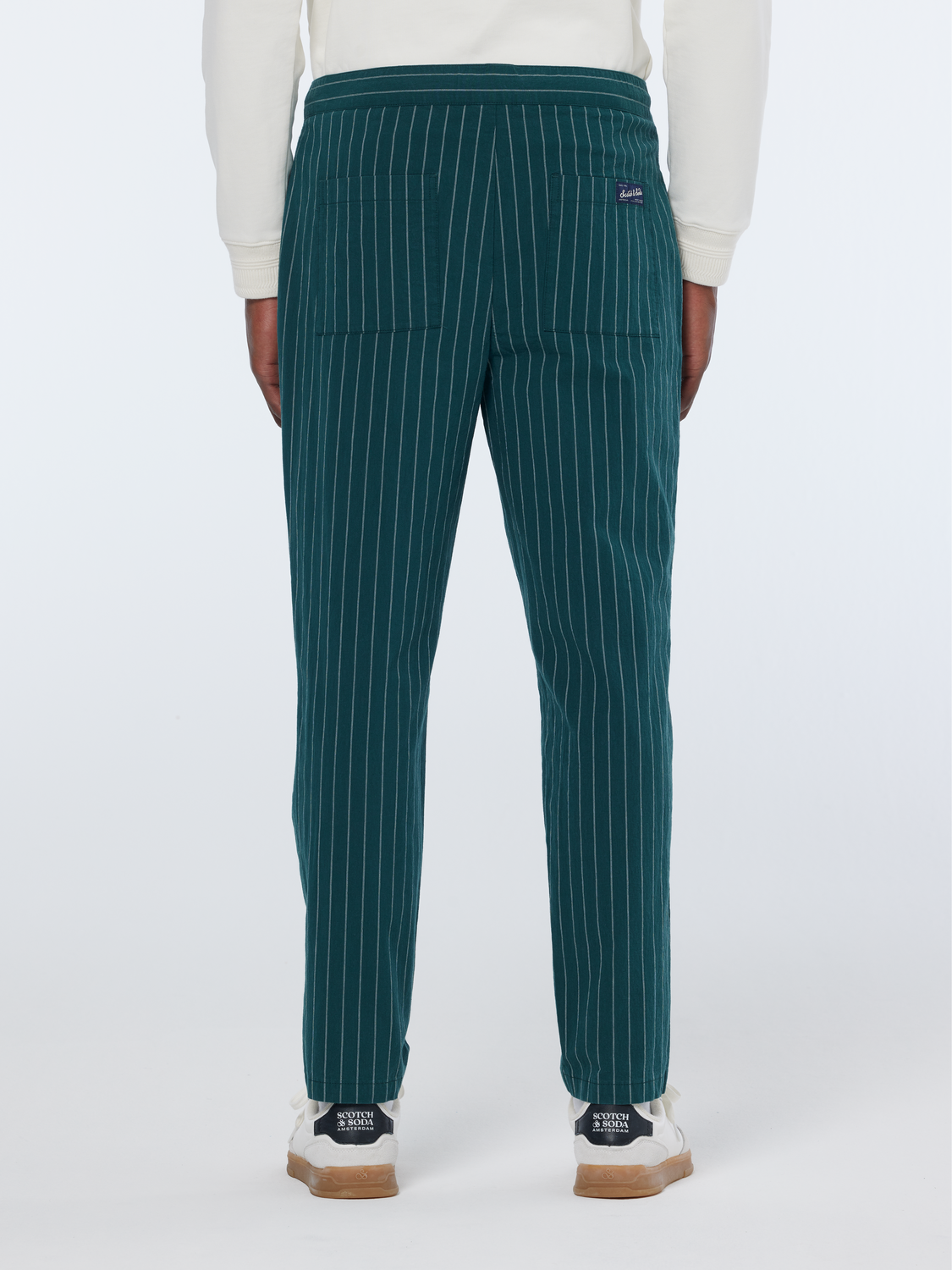Fave Sporty Cotton-Blend Pinstripe Jogger
