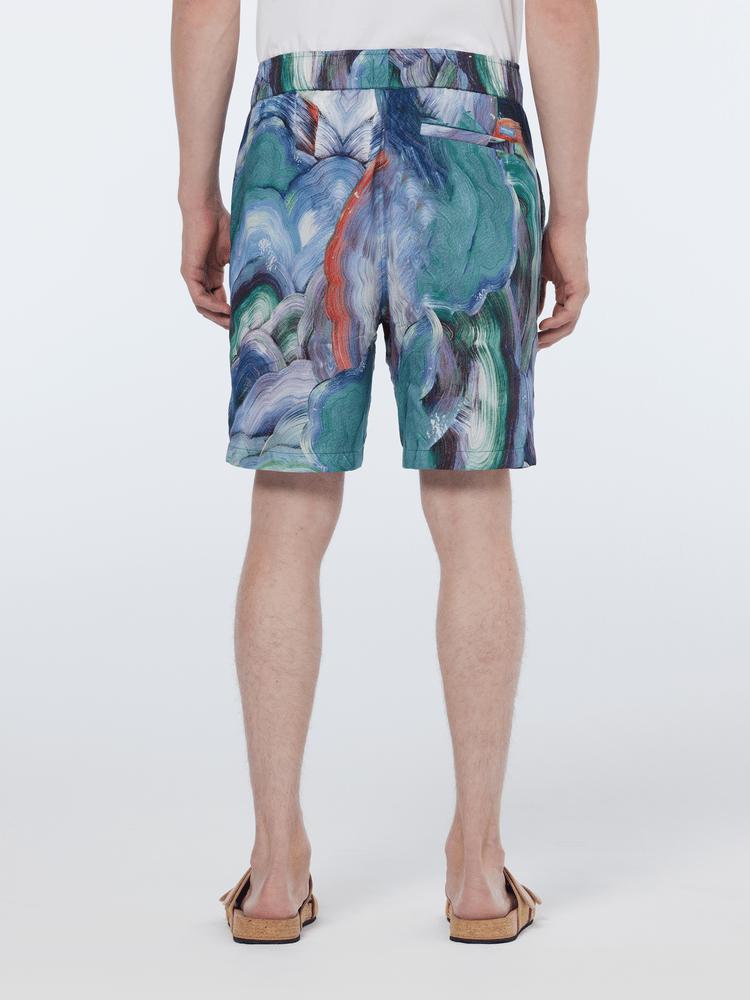 Fave Abstract Print Relaxed Fit Bermuda Short