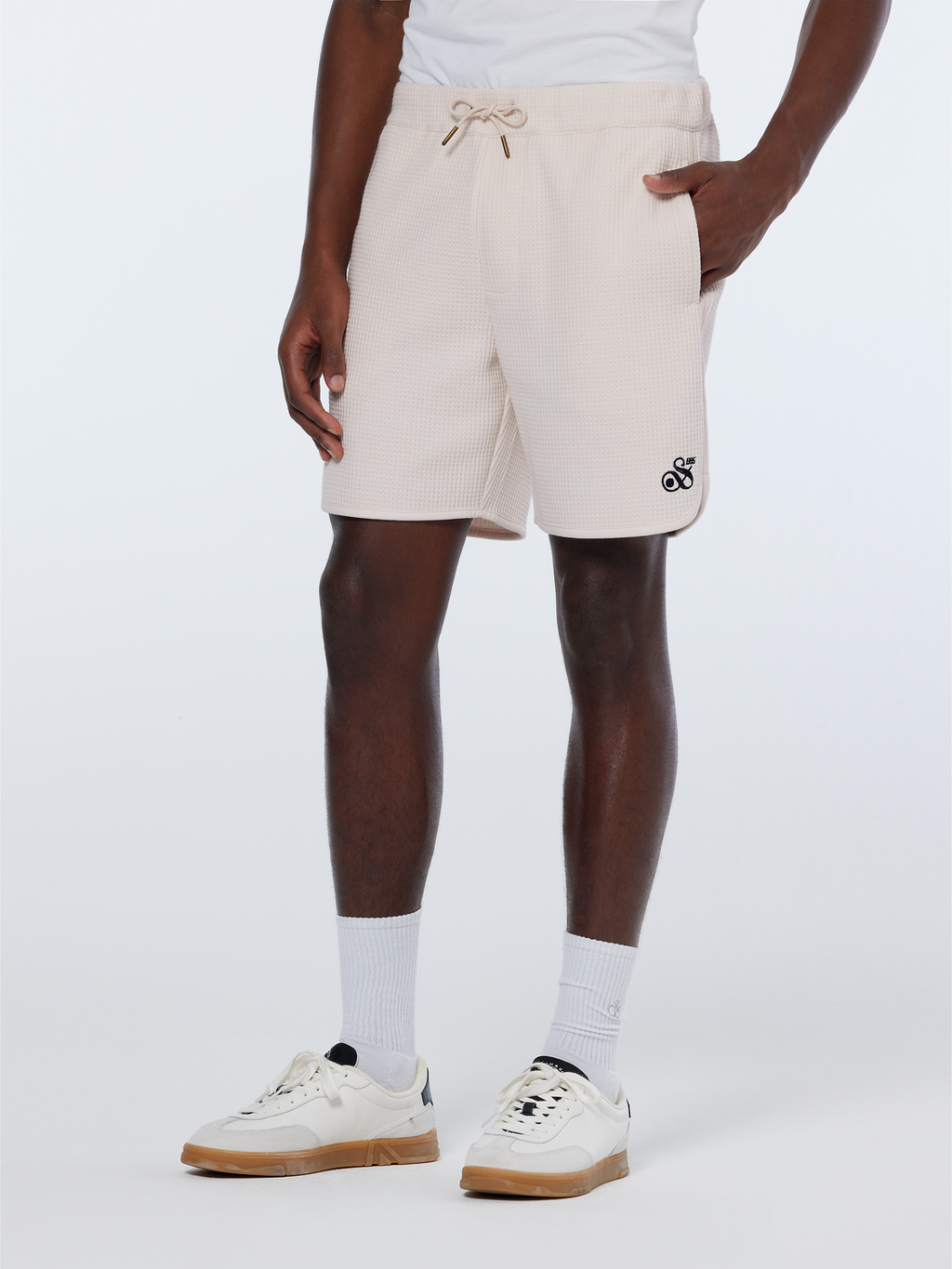 Relaxed Fit Sporty Waffle Bermuda Short