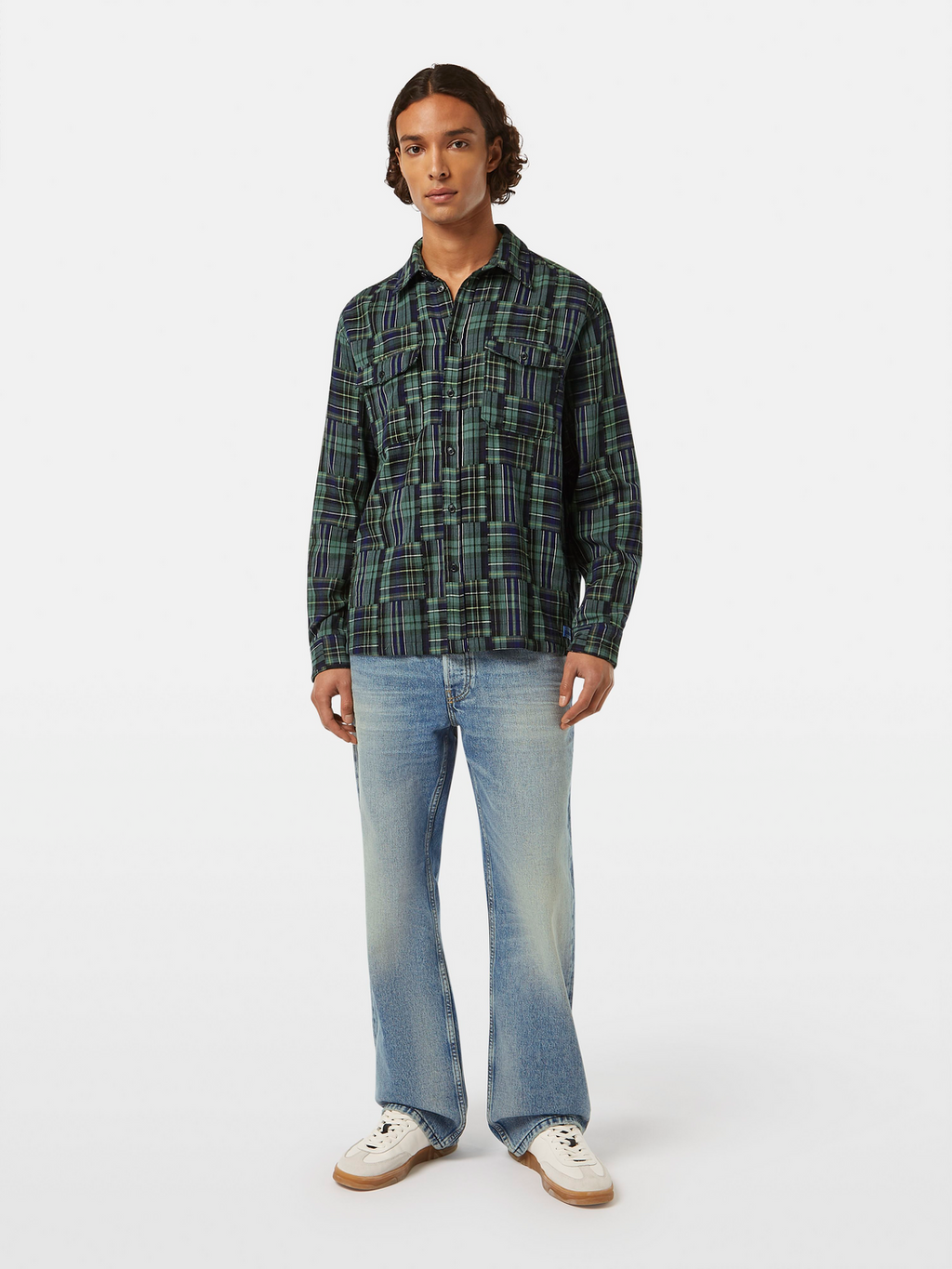 Relaxed-Fit Patchwork Shirt