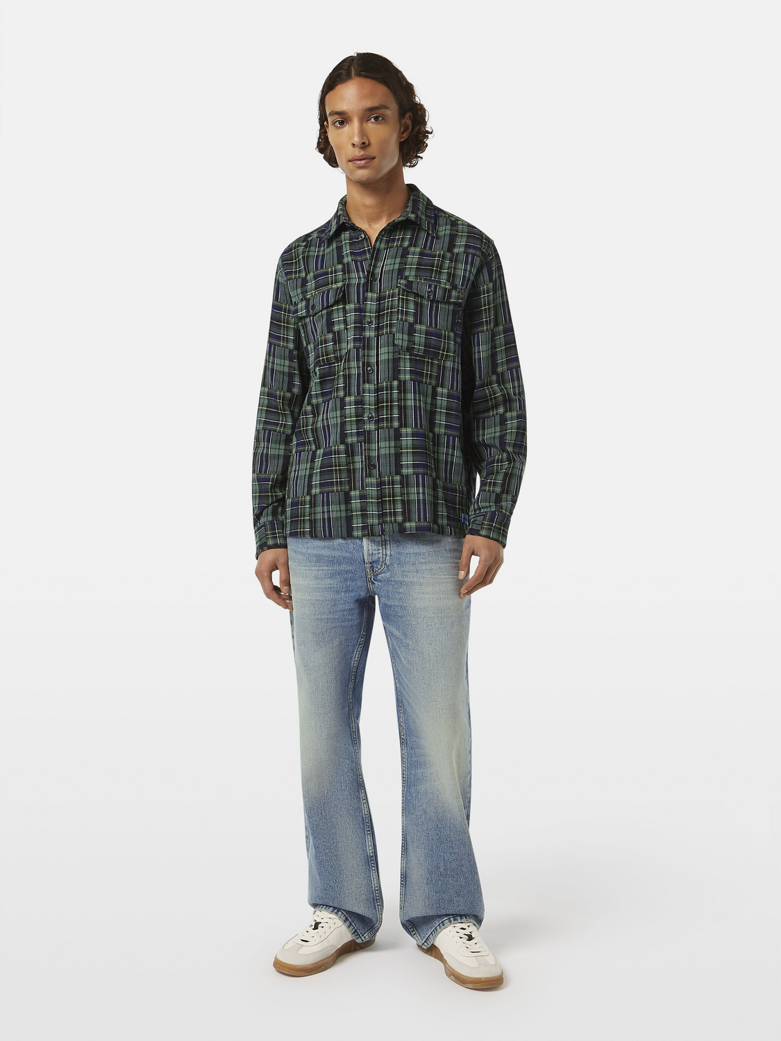 Relaxed-Fit Patchwork Shirt