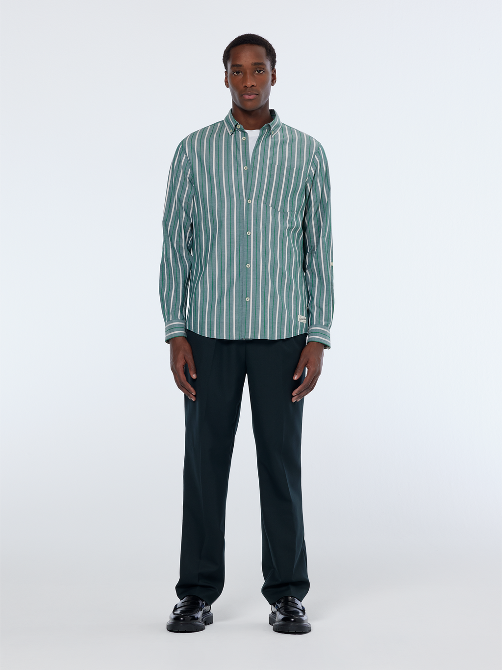 Regular Fit Dobby Stripe Shirt