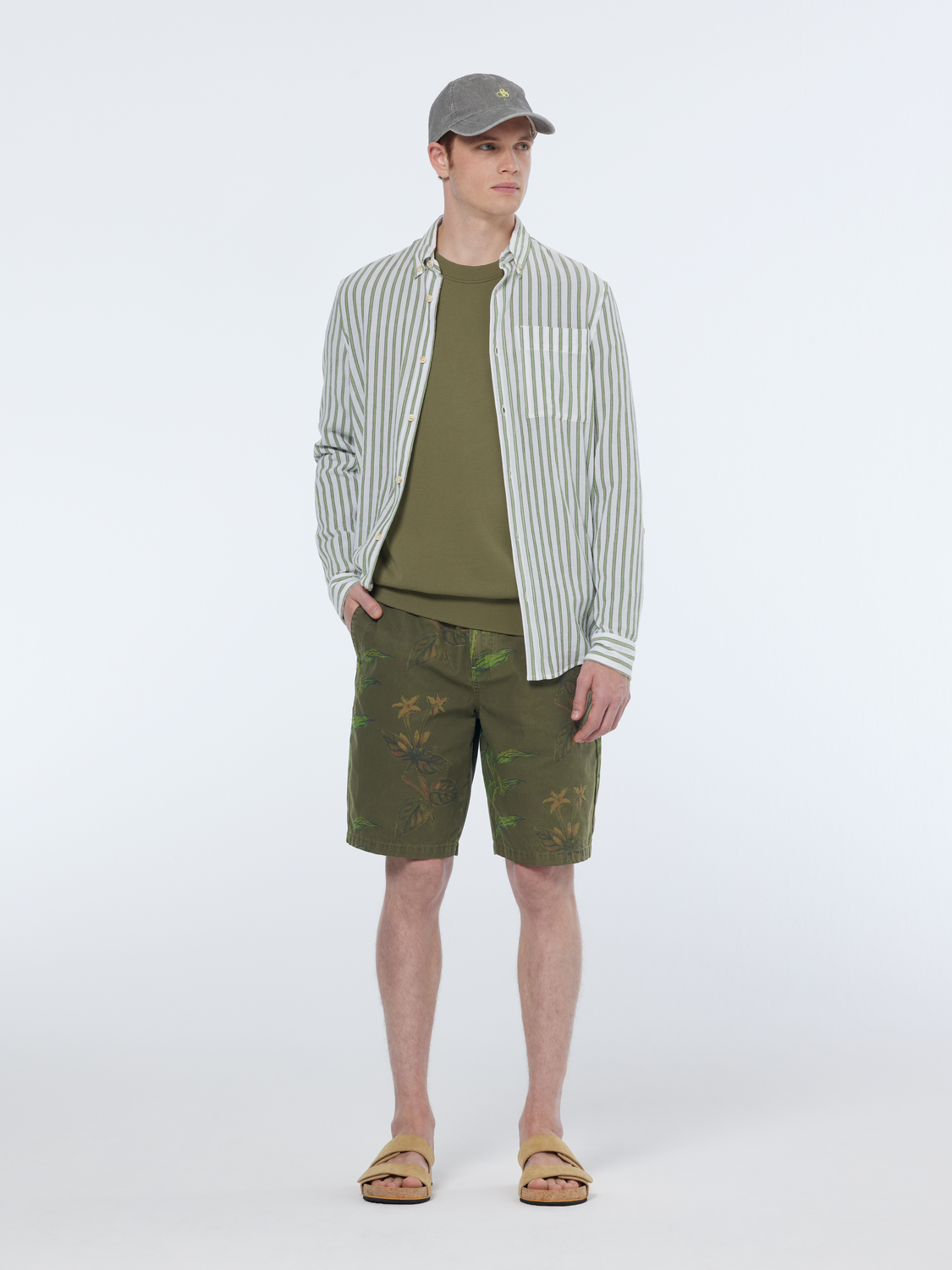 Regular-Fit Crinkle Stripe Shirt