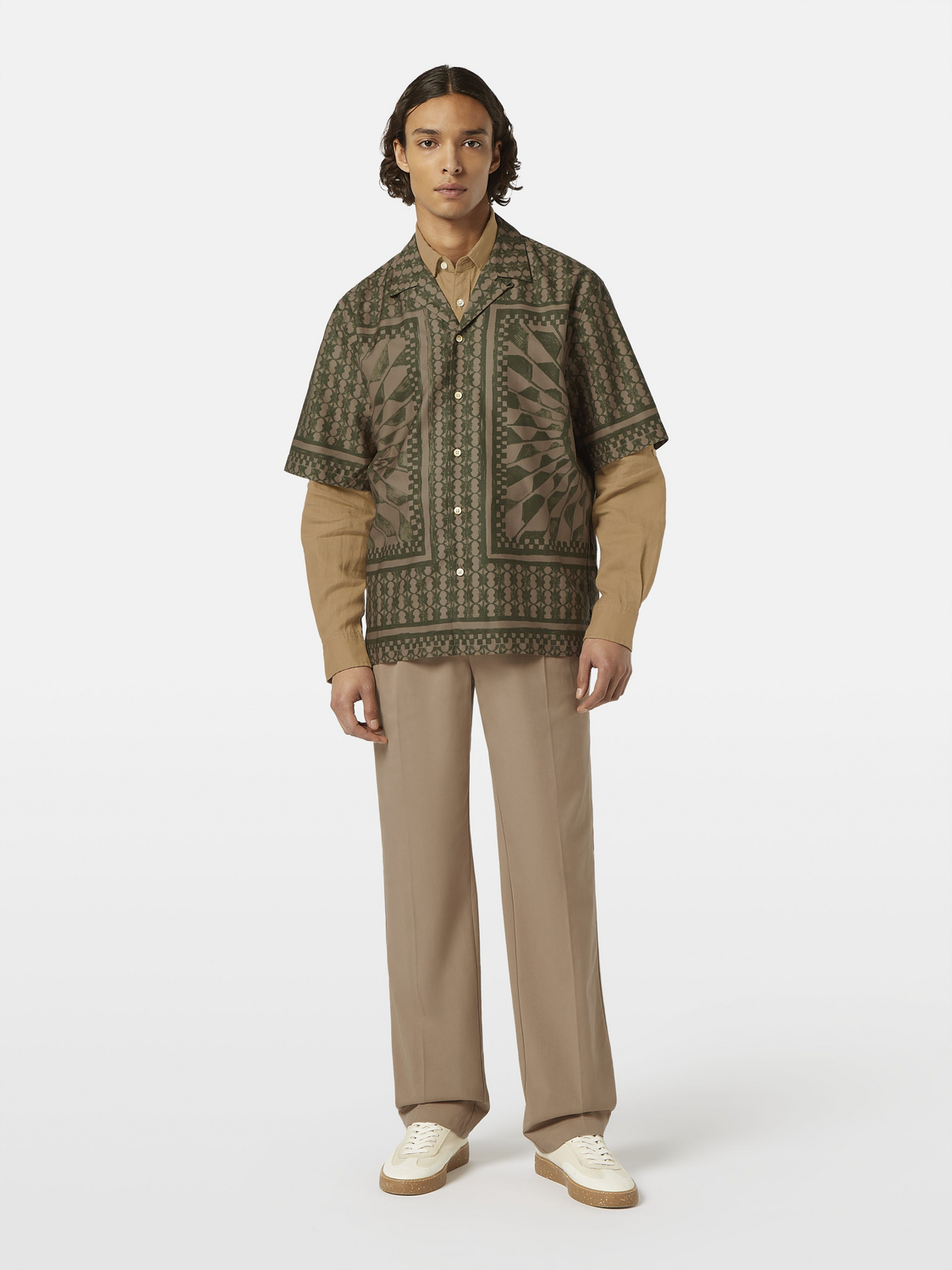 Relaxed Fit Placed Print Shirt Scotch & Soda Relaxed Fit Placed Print Shirt Scotch & Soda