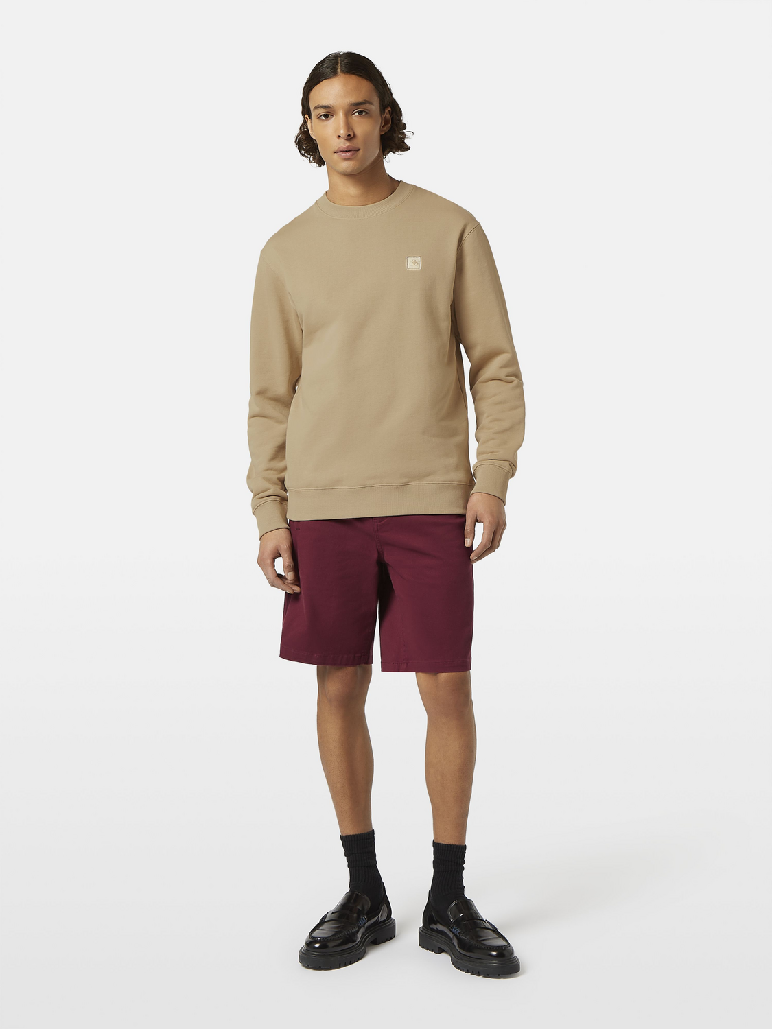 & Logo Badge Crewneck Sweatshirt