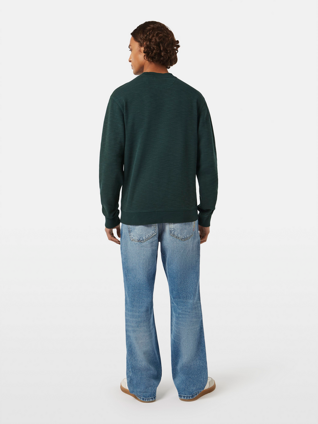 Garment Dye Structured Sweatshirt