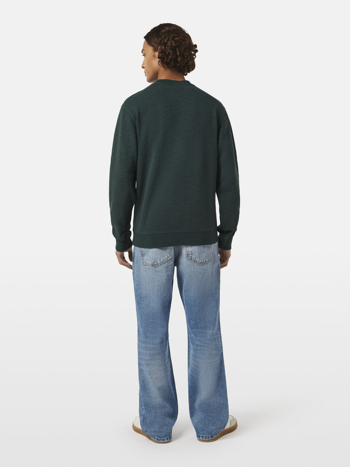 Garment Dye Structured Sweatshirt