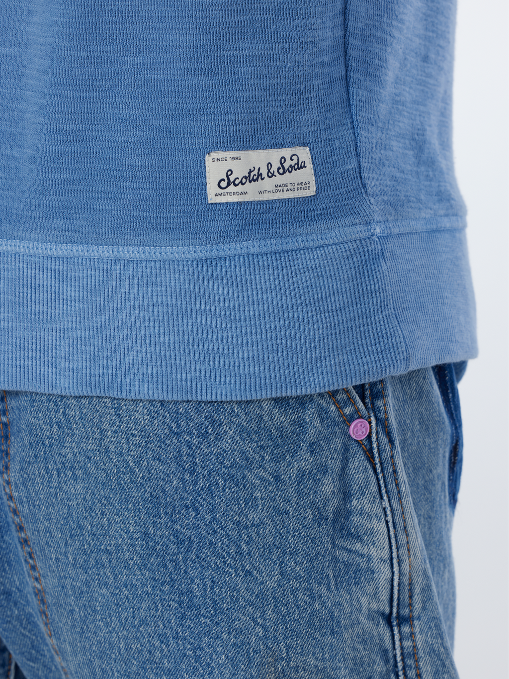 Garment Dye Structured Sweatshirt