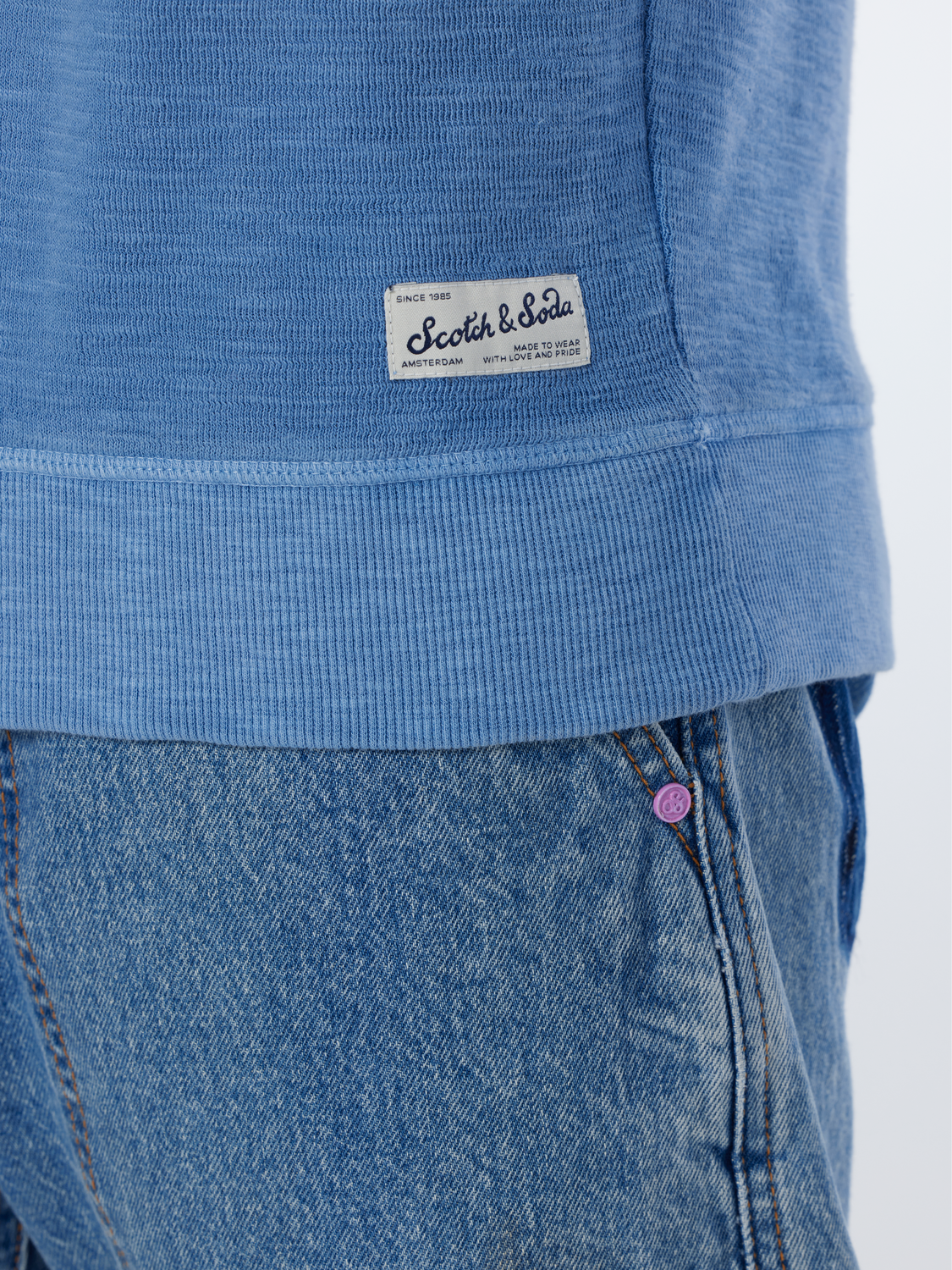 Garment Dye Structured Sweatshirt