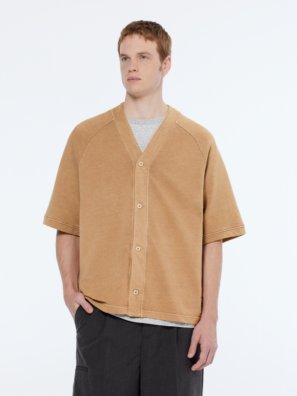 Baseball Short Sleeve Sweatshirt