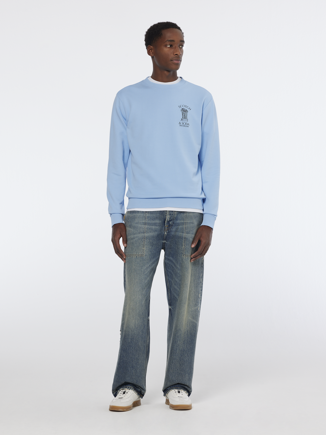 Column Artwork Sweatshirt – Scotch & Soda