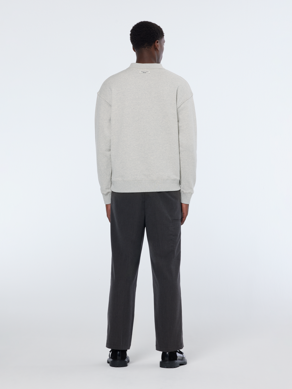 Relaxed Fit Polo Sweatshirt