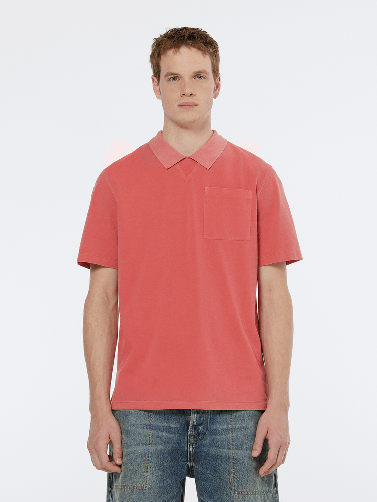 Garment Dye Pique Chest Pocket Polo