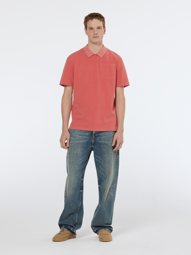 Garment Dye Pique Chest Pocket Polo