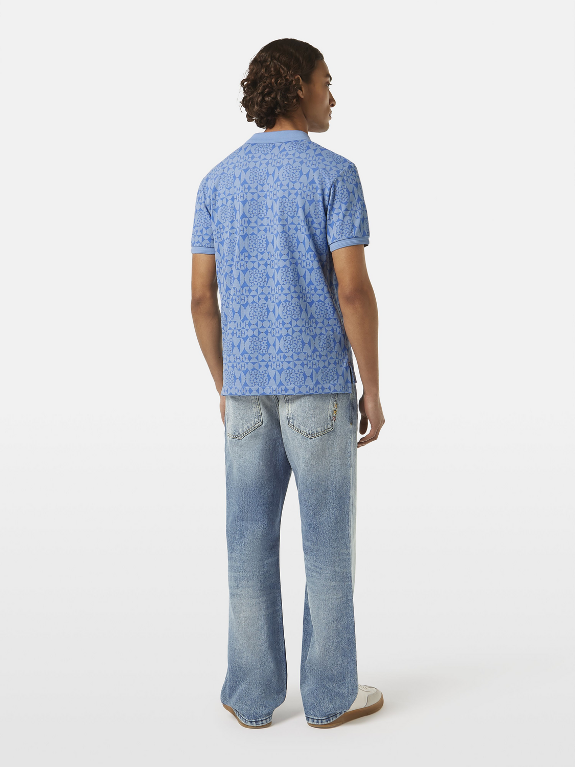 Micro Diamond Print Polo