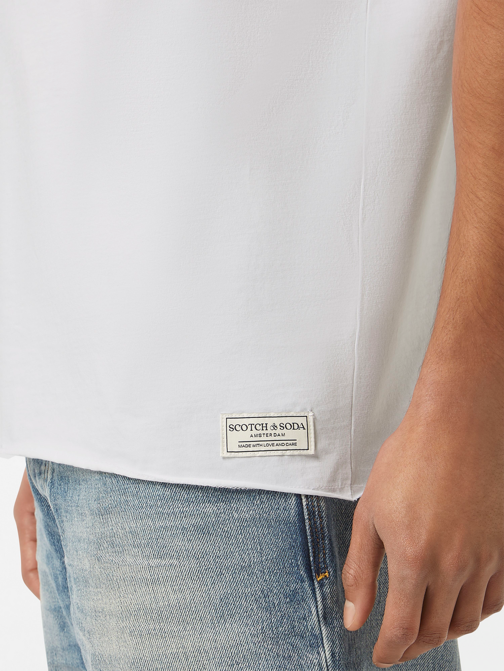 Raw Edge Relaxed Fit T-Shirt