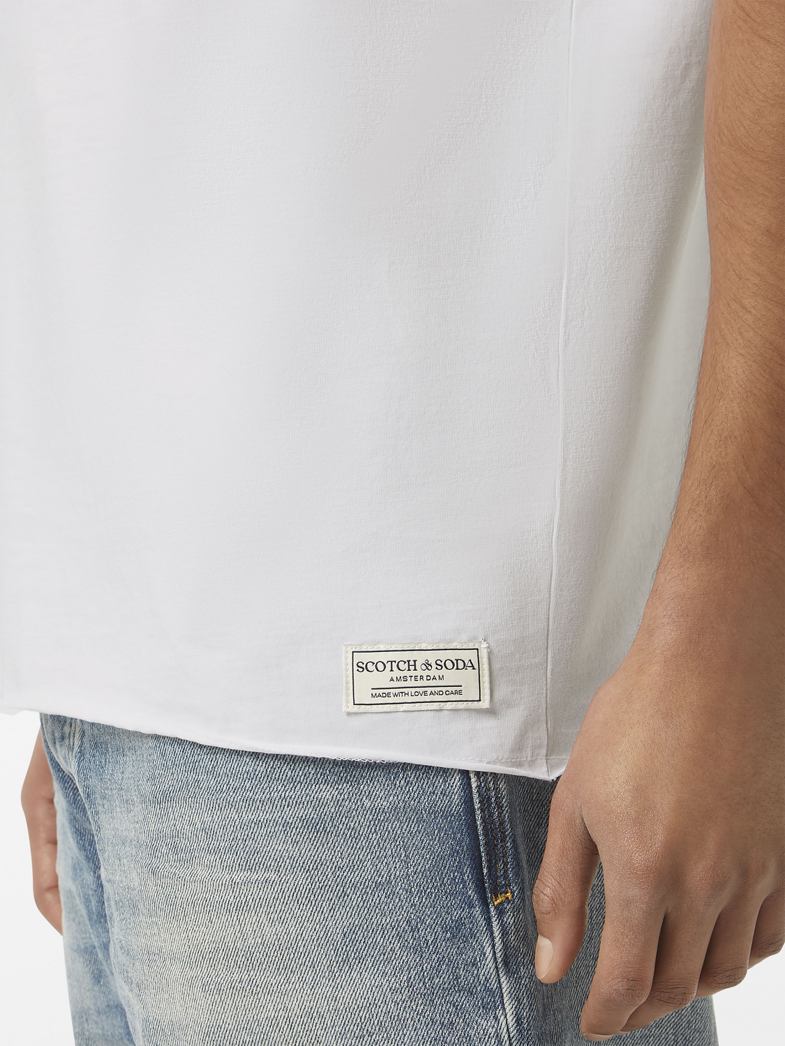 Raw Edge Relaxed Fit T-Shirt