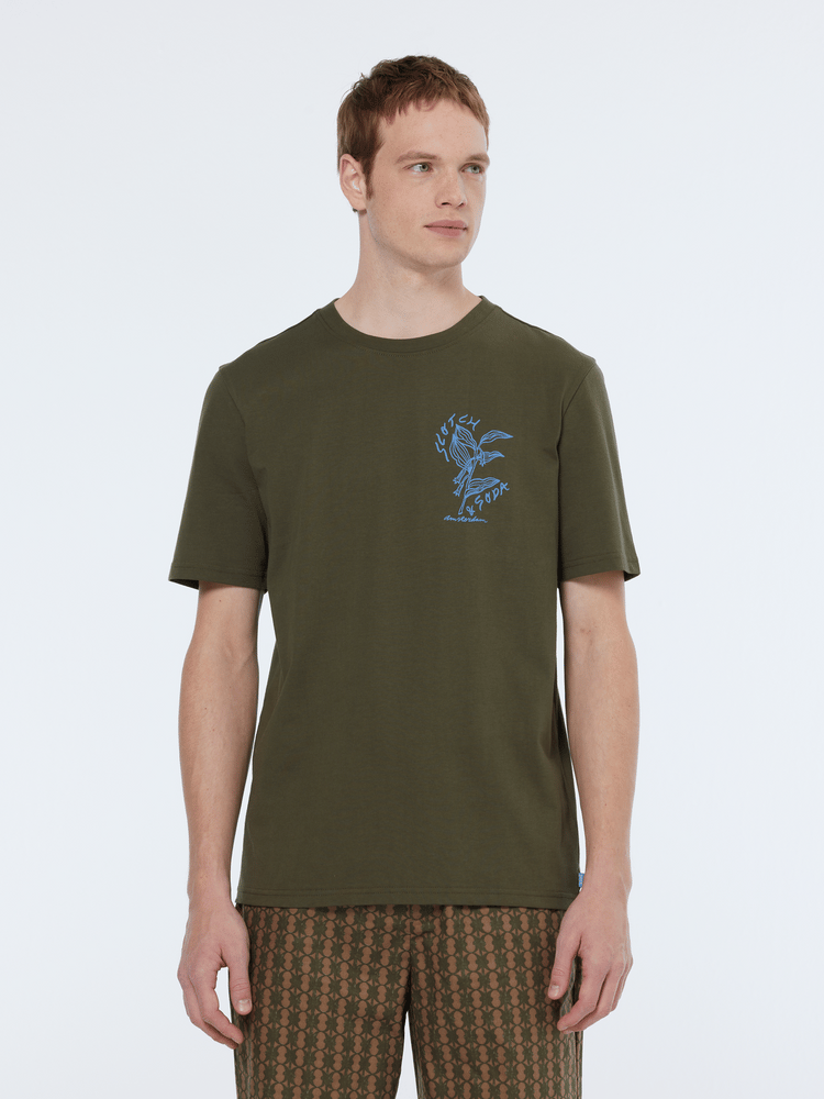 Floral Artwork T-Shirt