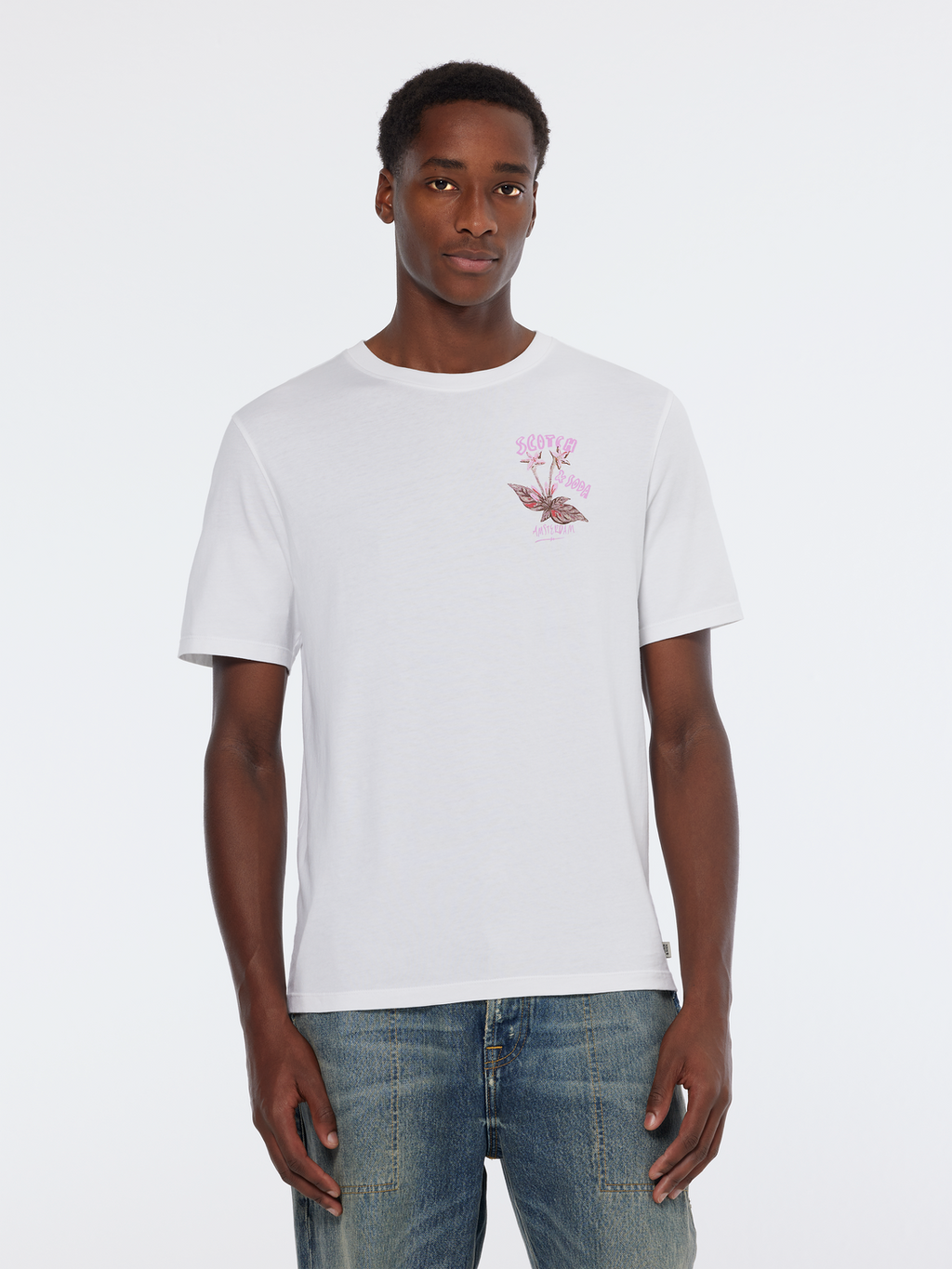Floral Artwork T-Shirt