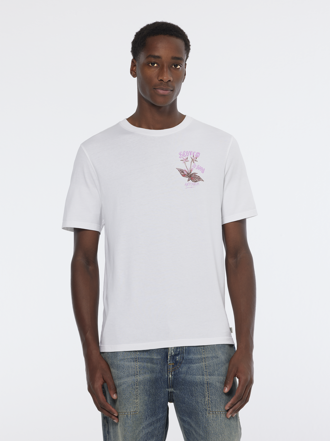 Floral Artwork T-Shirt