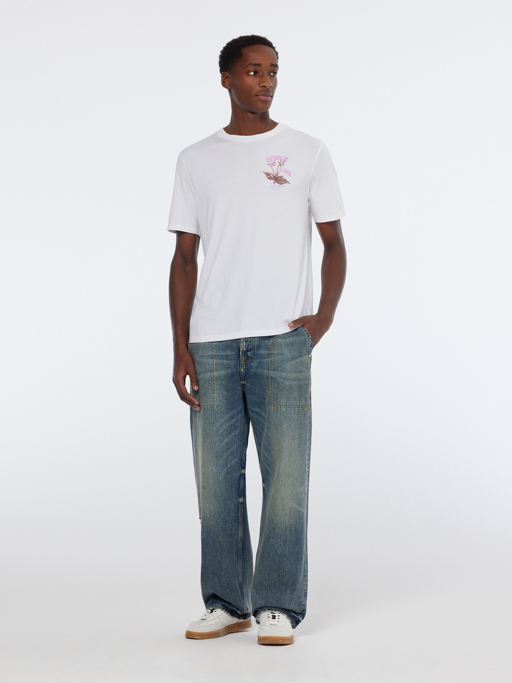 Floral Artwork T-Shirt