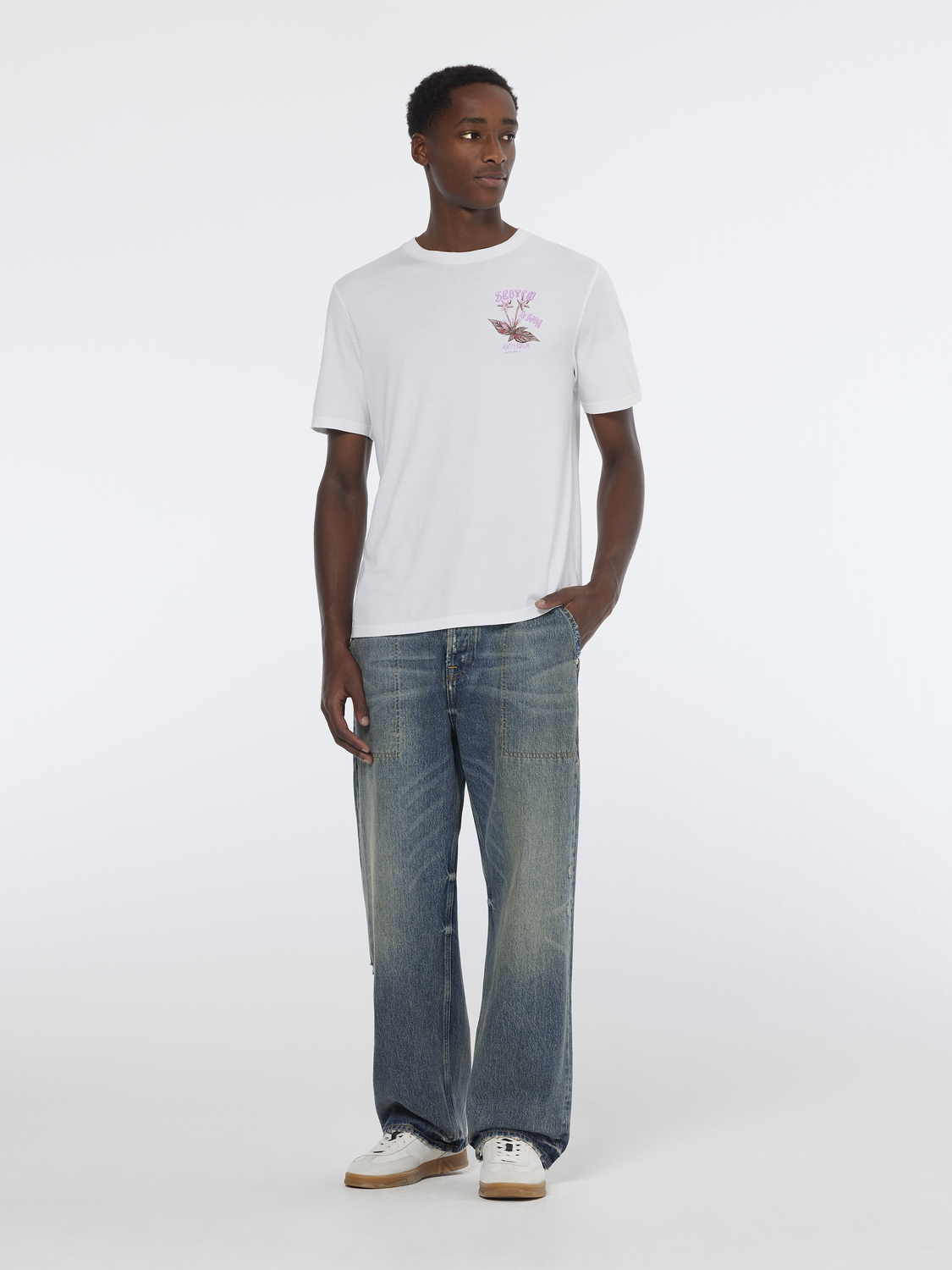 Floral Artwork T-Shirt