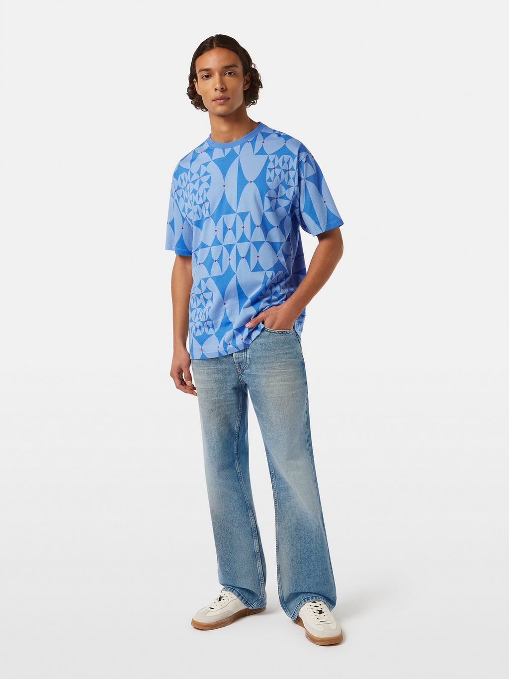 Diamond Print Relaxed Fit T-Shirt