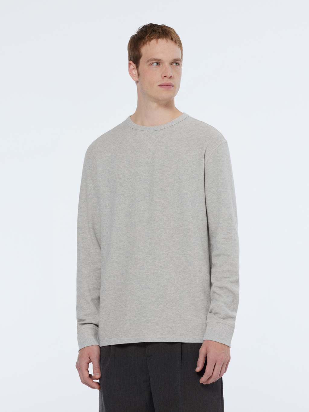 Regular Fit Waffle Long Sleeve T-Shirt