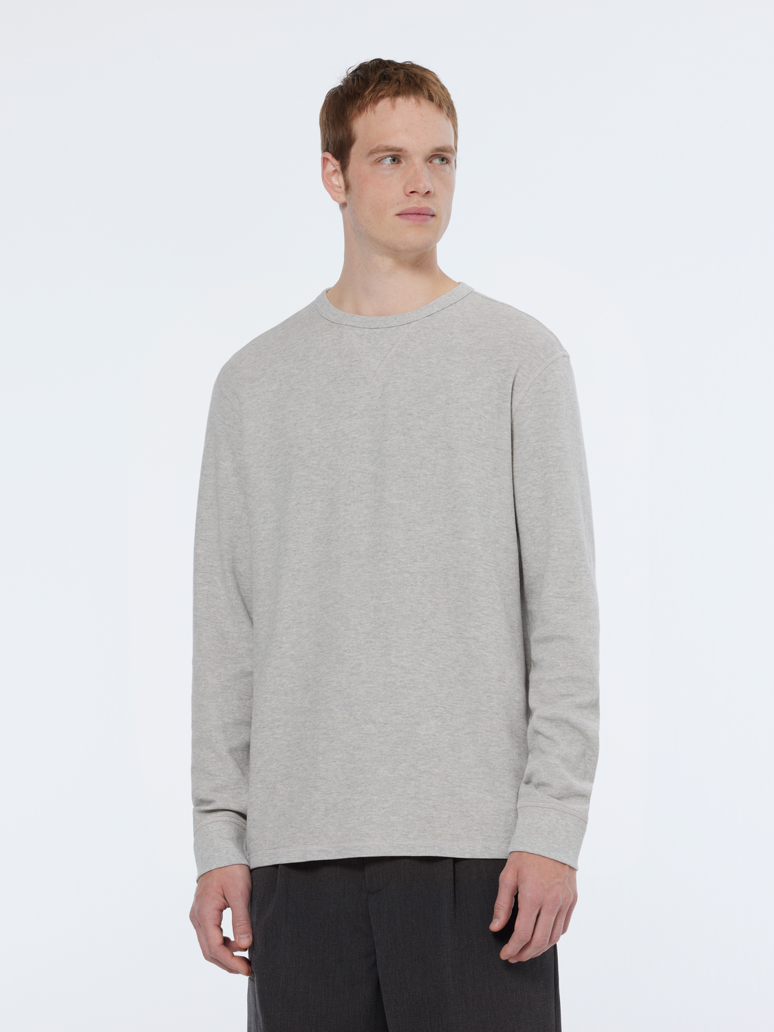 Regular Fit Waffle Long Sleeve T-Shirt
