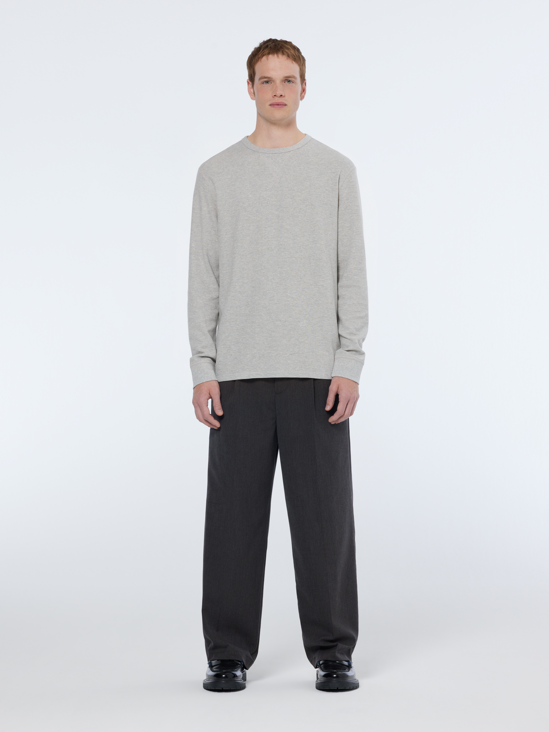 Regular Fit Waffle Long Sleeve T-Shirt