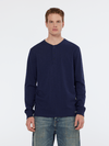 Slub Henley Regular Fit Long Sleeve T-Shirt