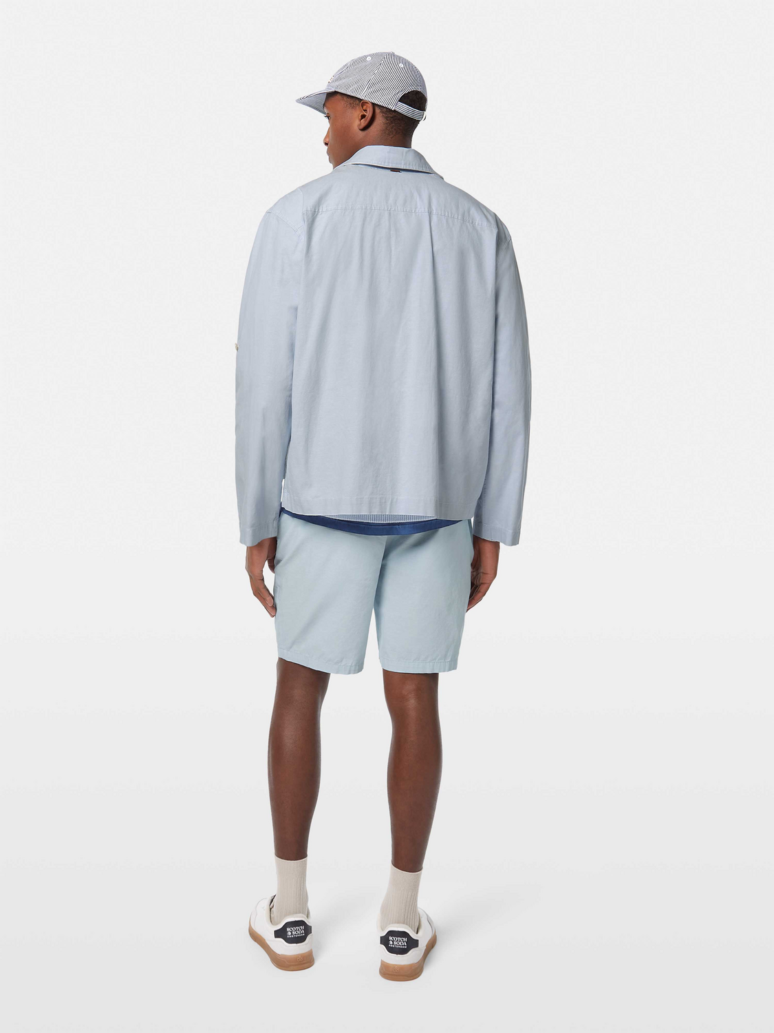 Relaxed-Fit Cotton-Linen Shirt Jacket