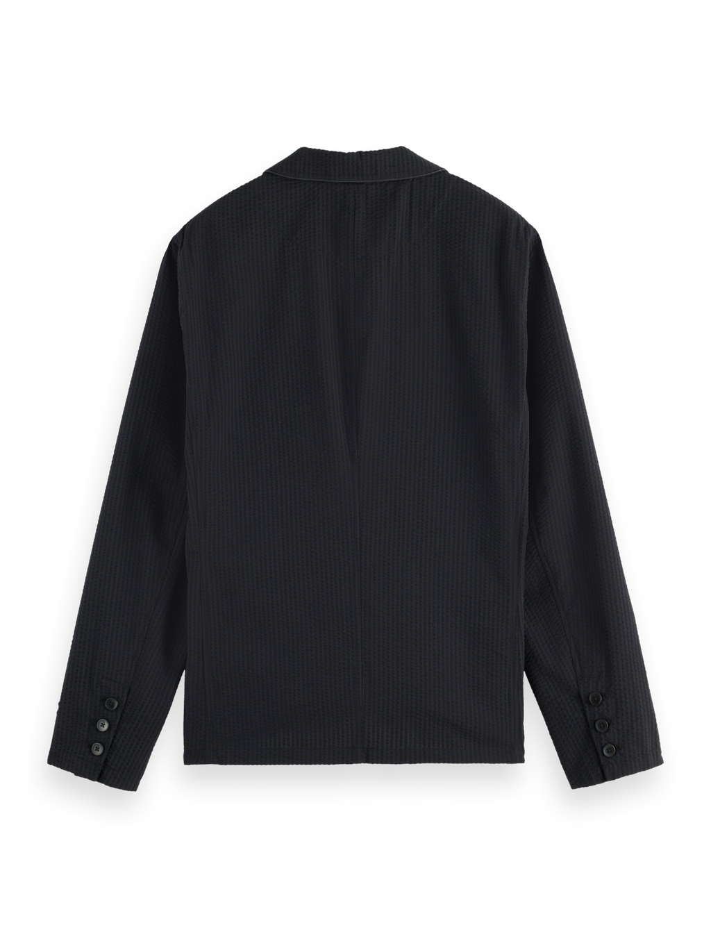 Unconstructed 3-Button Cotton-Blend Seersucker Blazer