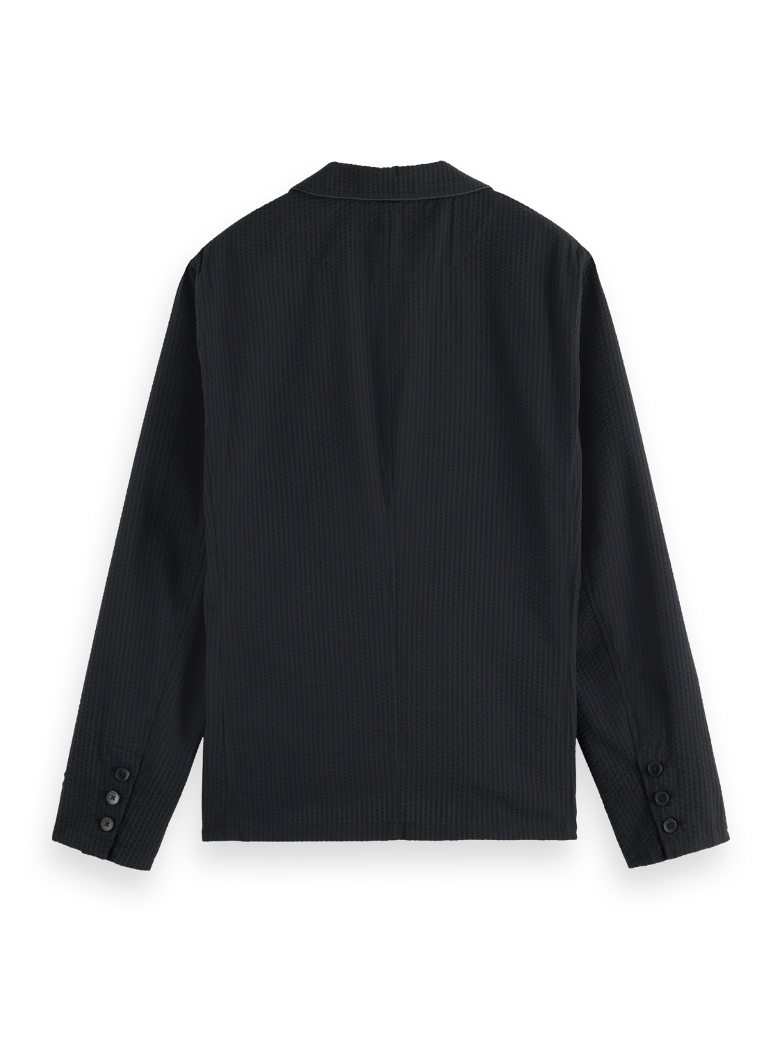 Unconstructed 3-Button Cotton-Blend Seersucker Blazer