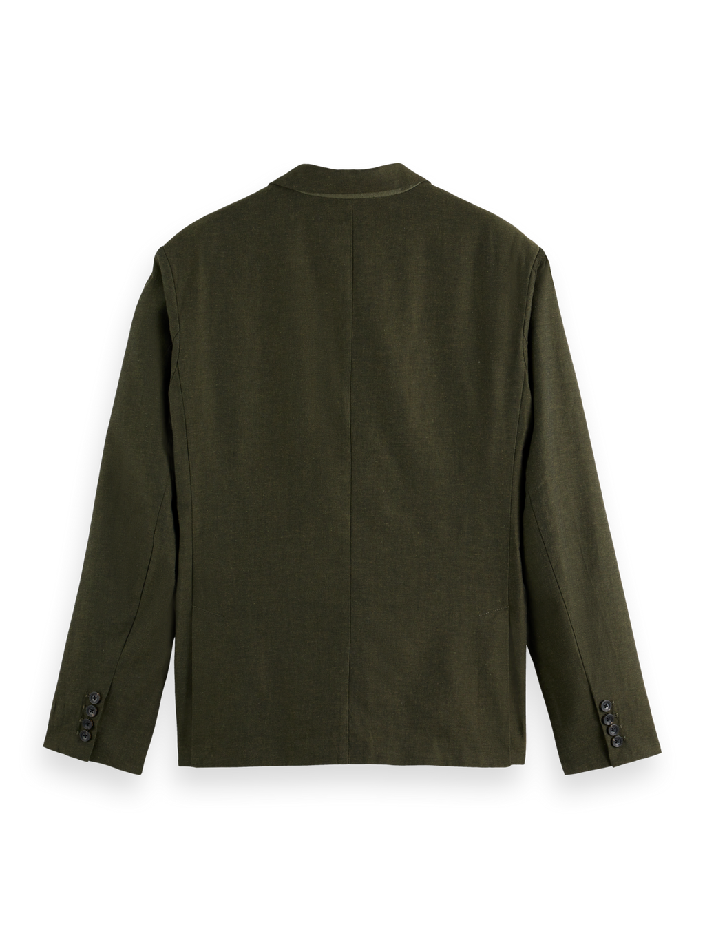 Double-Breasted Linen-Blend Blazer