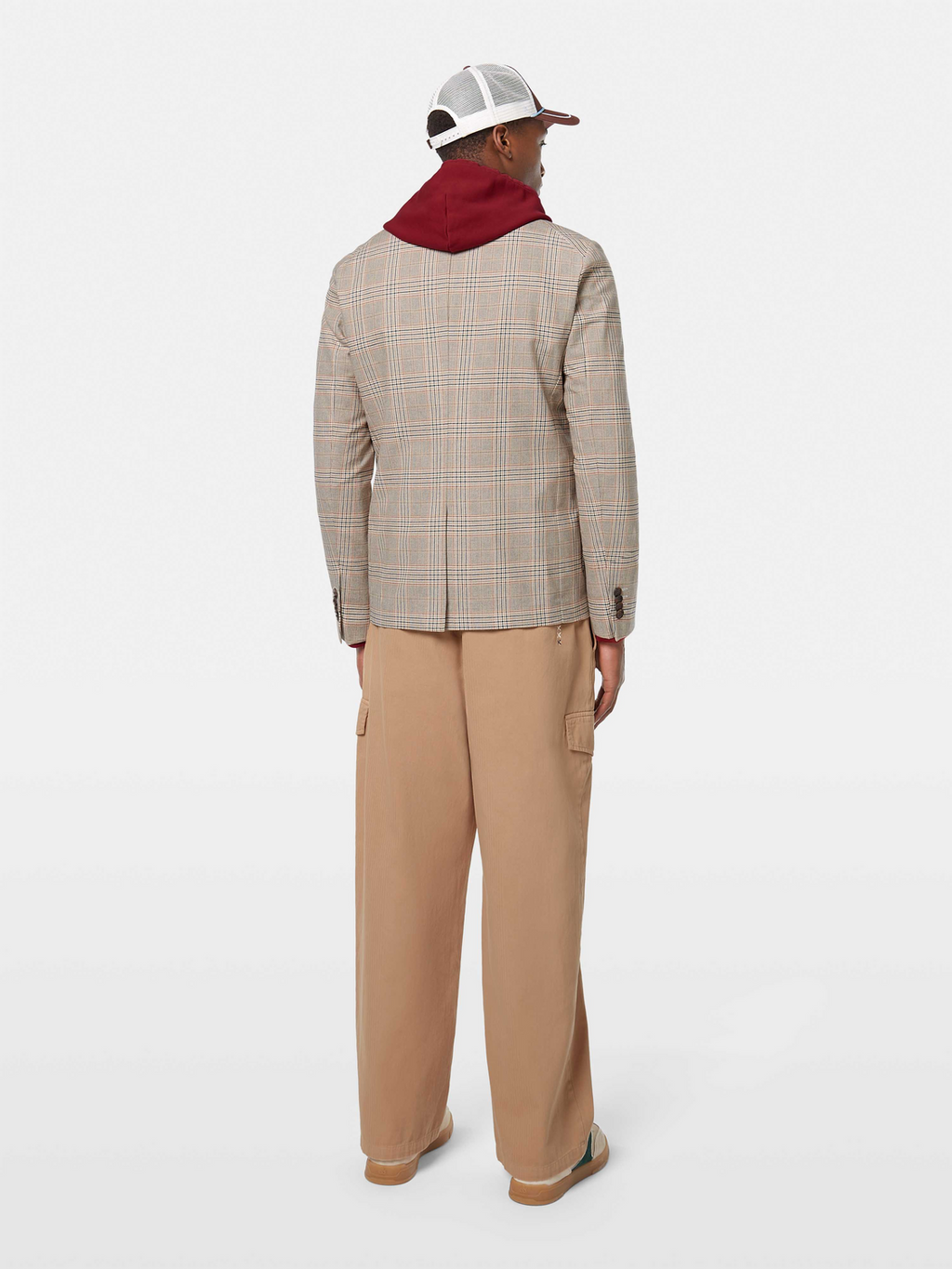 Single-Breasted Cotton-Linen Blend Blazer