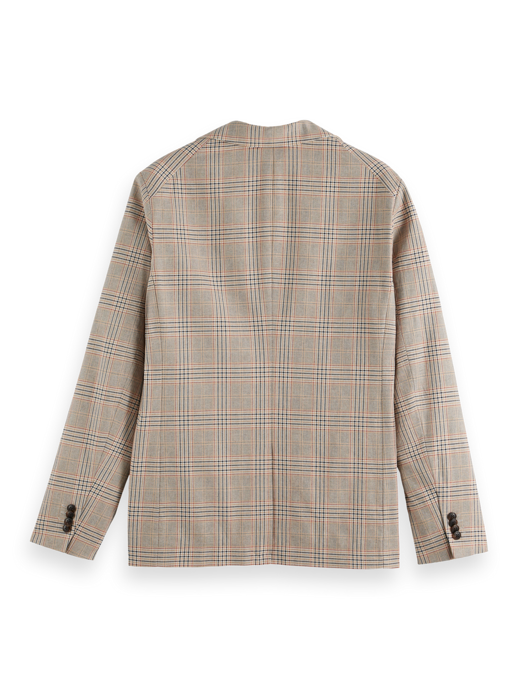 Single-Breasted Cotton-Linen Blend Blazer