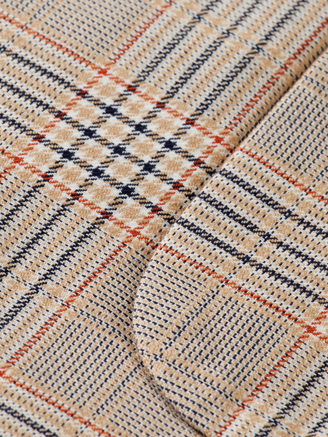 Single-Breasted Cotton-Linen Blend Blazer