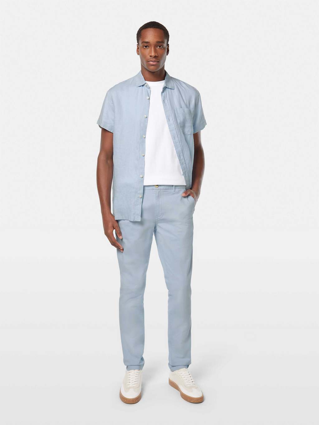 Mott Washed Cotton-Blend Twill Chino
