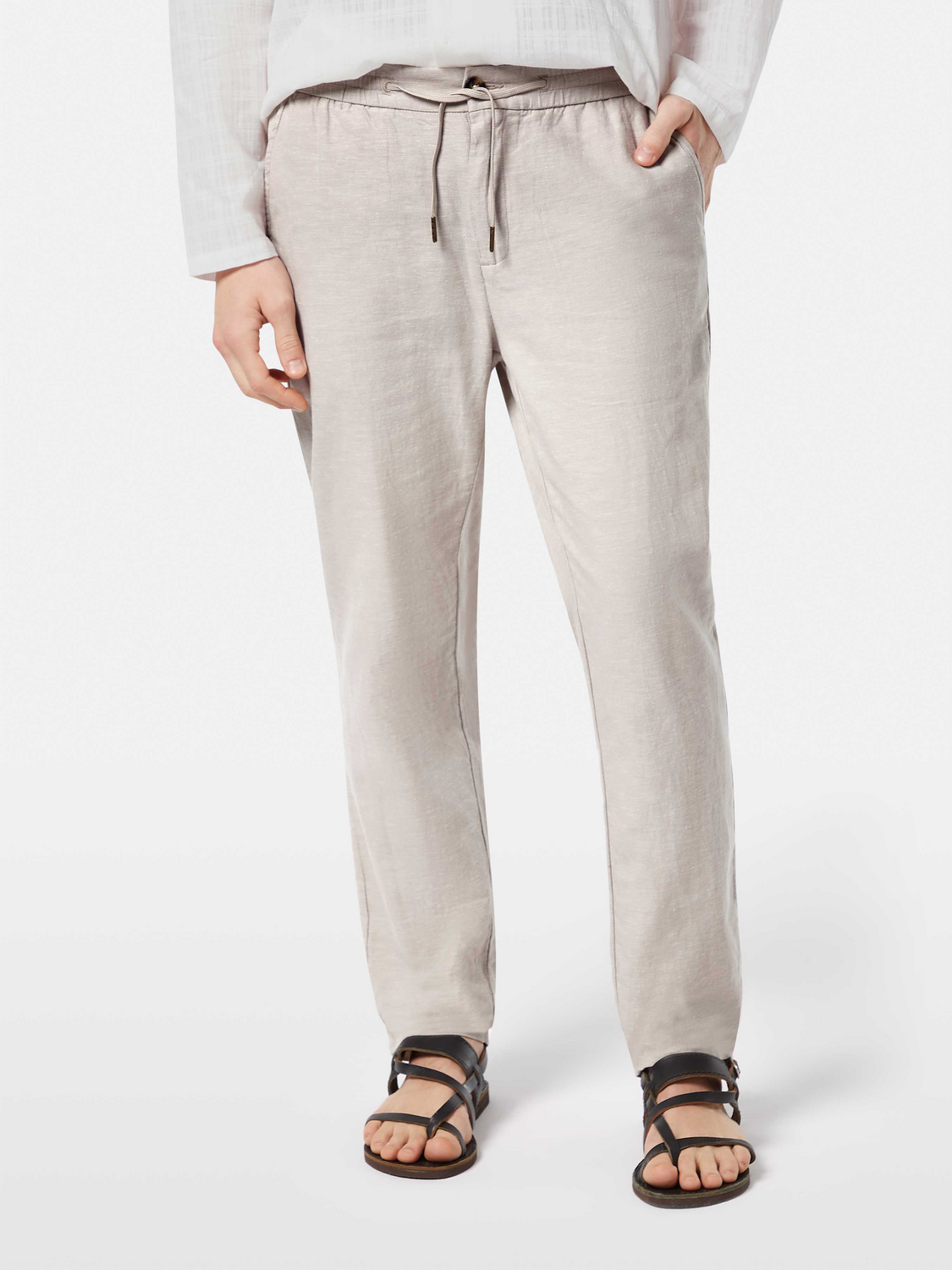 Warren Cotton-Linen Twill Jogger