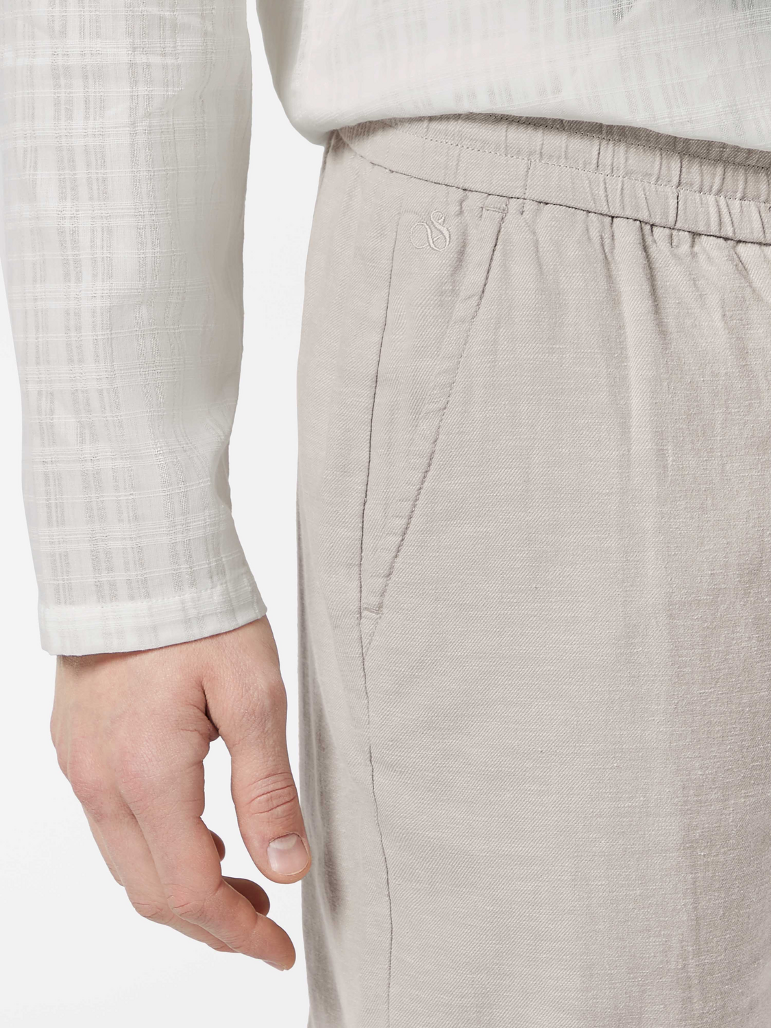 Warren Cotton-Linen Twill Jogger