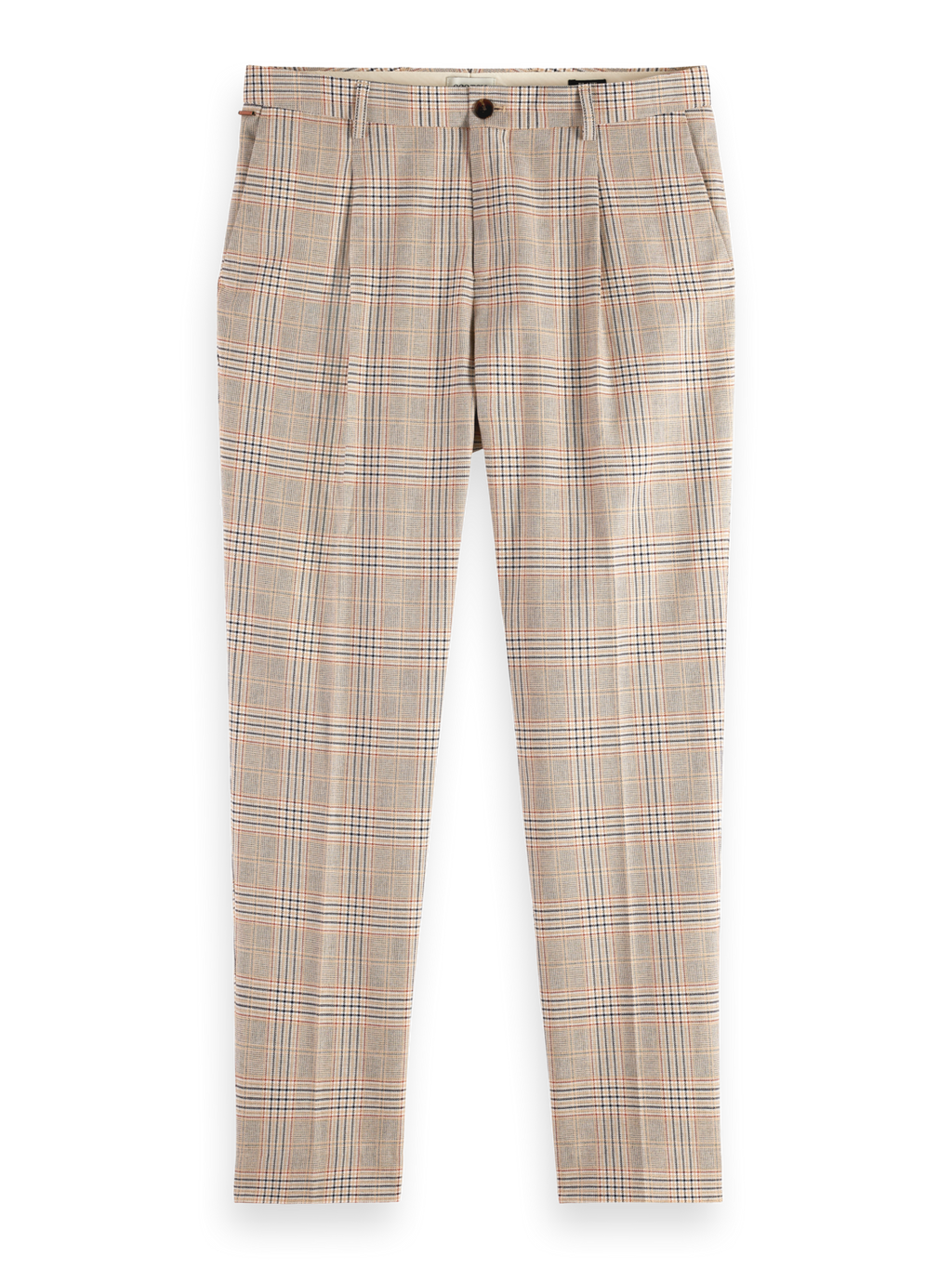 Blake Pleated Cotton-Linen Yarn-Dyed Chino