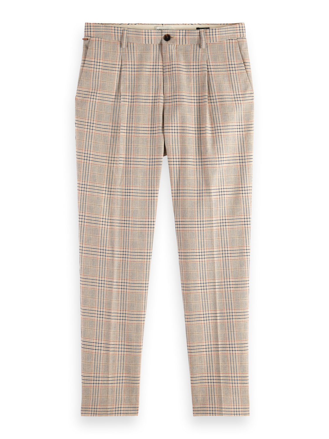 Blake Pleated Cotton-Linen Yarn-Dyed Chino