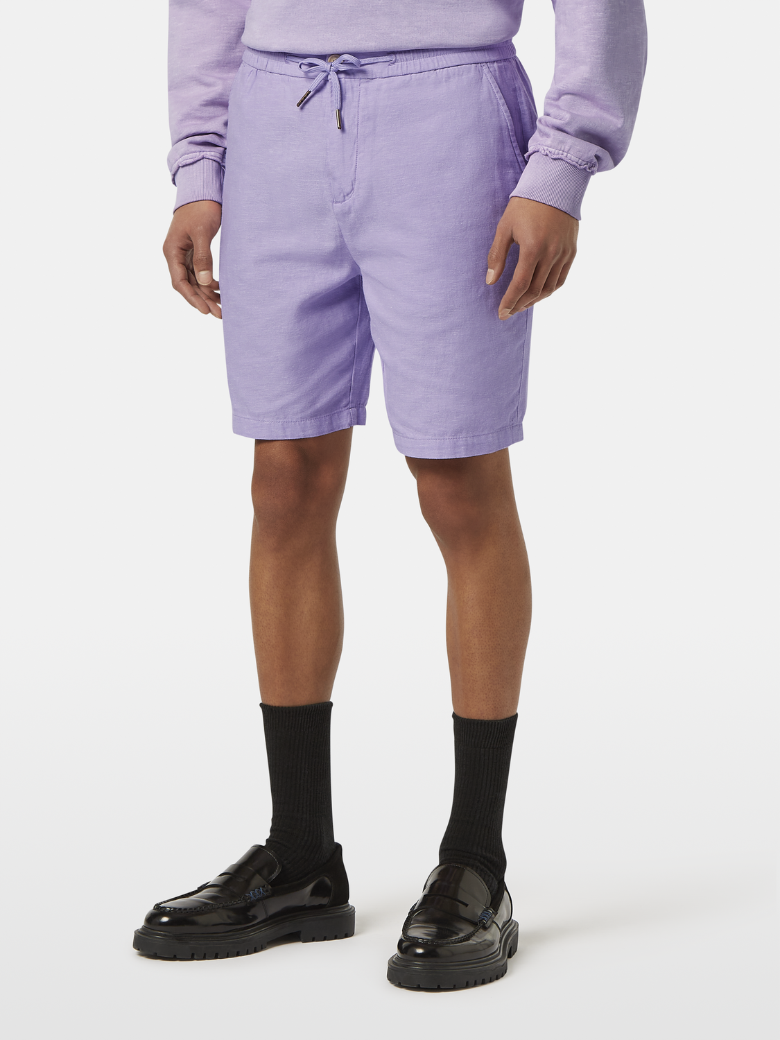 Fave Cotton-Linen Twill Bermuda