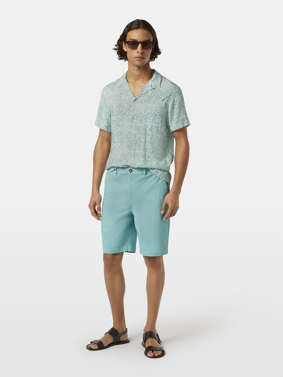 Stuart Washed Cotton-Blend Twill Chino Short