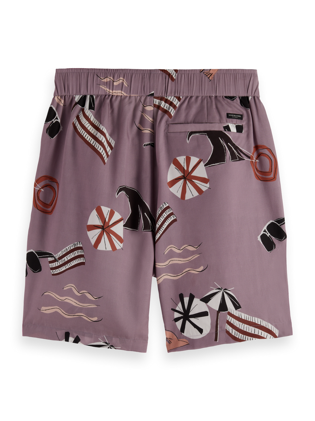 Fave Relaxed-Fit Printed Tencel Bermuda Short