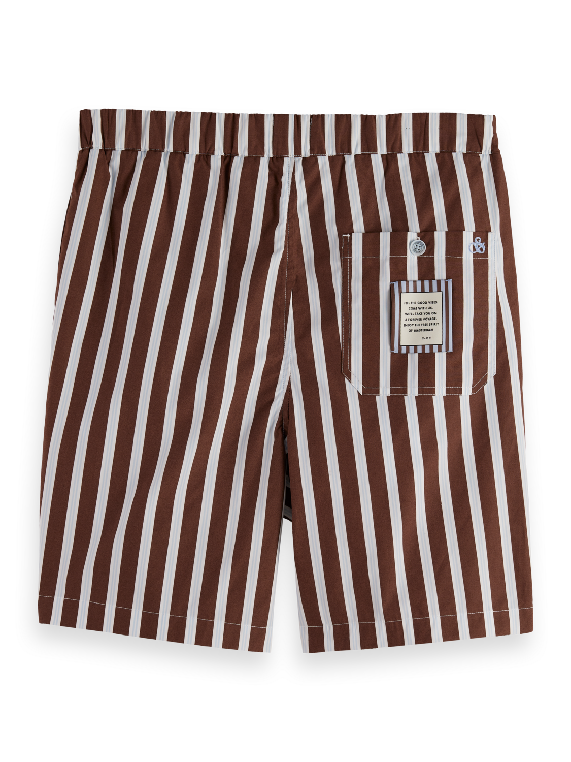 Fave Relaxed-Fit Striped Poplin Bermuda Short